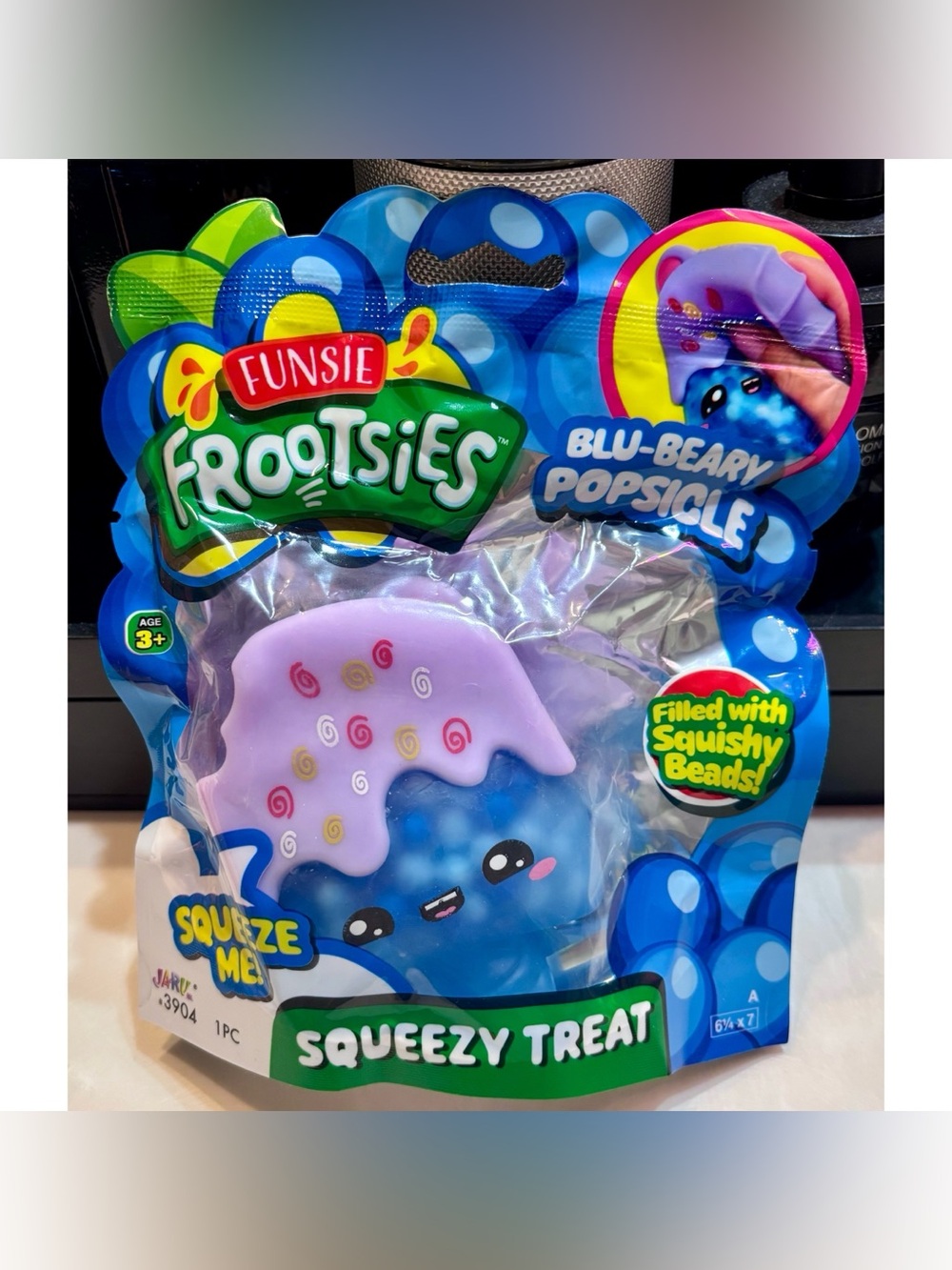 Funsie Frootsies Blu-Beary Popsicle Squishy Bead